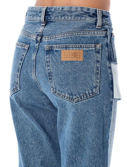 MM6 Maison Margiela jeans med omvänd framsida
