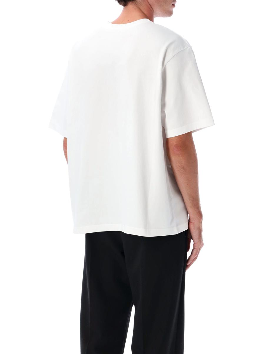 Casablanca Vit Blommig T-shirt Med Slända