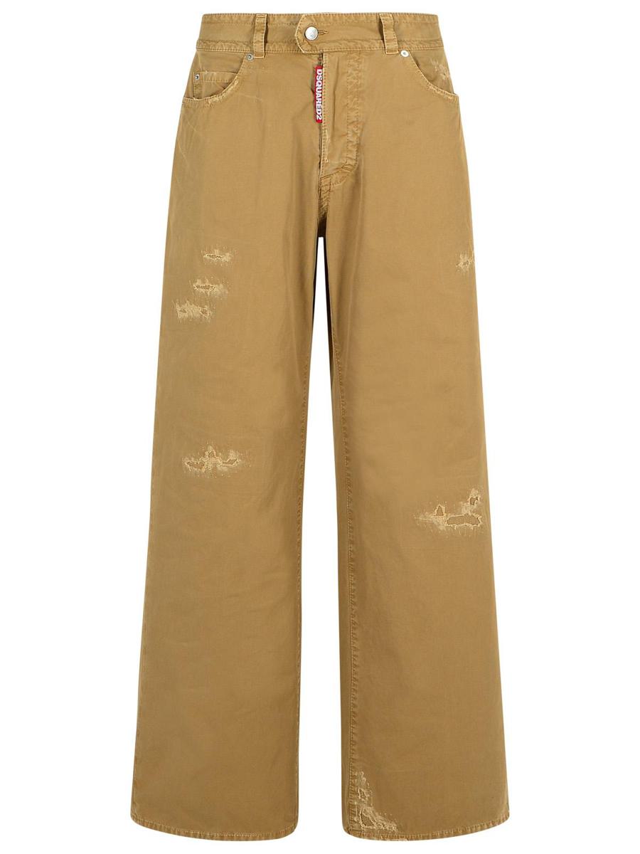 DSQUARED2 '9 till 5' Beige bomullsbyxor