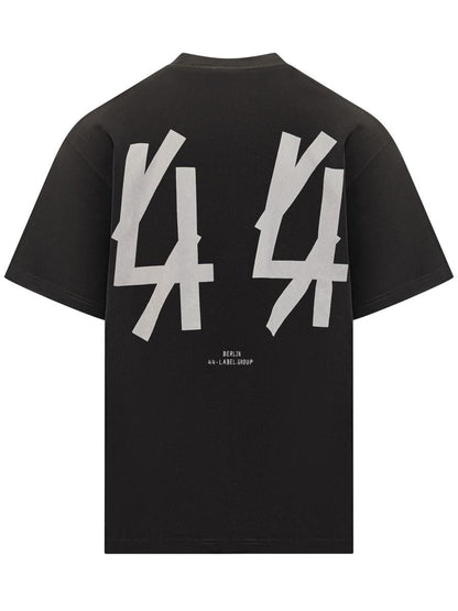 M44 Label Group 44 Label Group Herr Svart Logotyp T-shirt