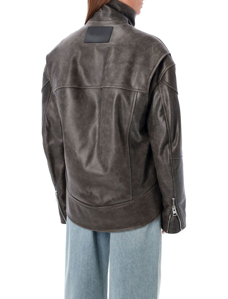 JW Anderson Läderjacka med böjd fåll