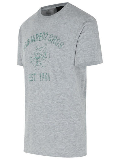 DSQUARED2 Grå bomulls-T-shirt