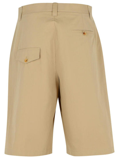 Moschino Beige Bermudashorts i Bomullsblandning