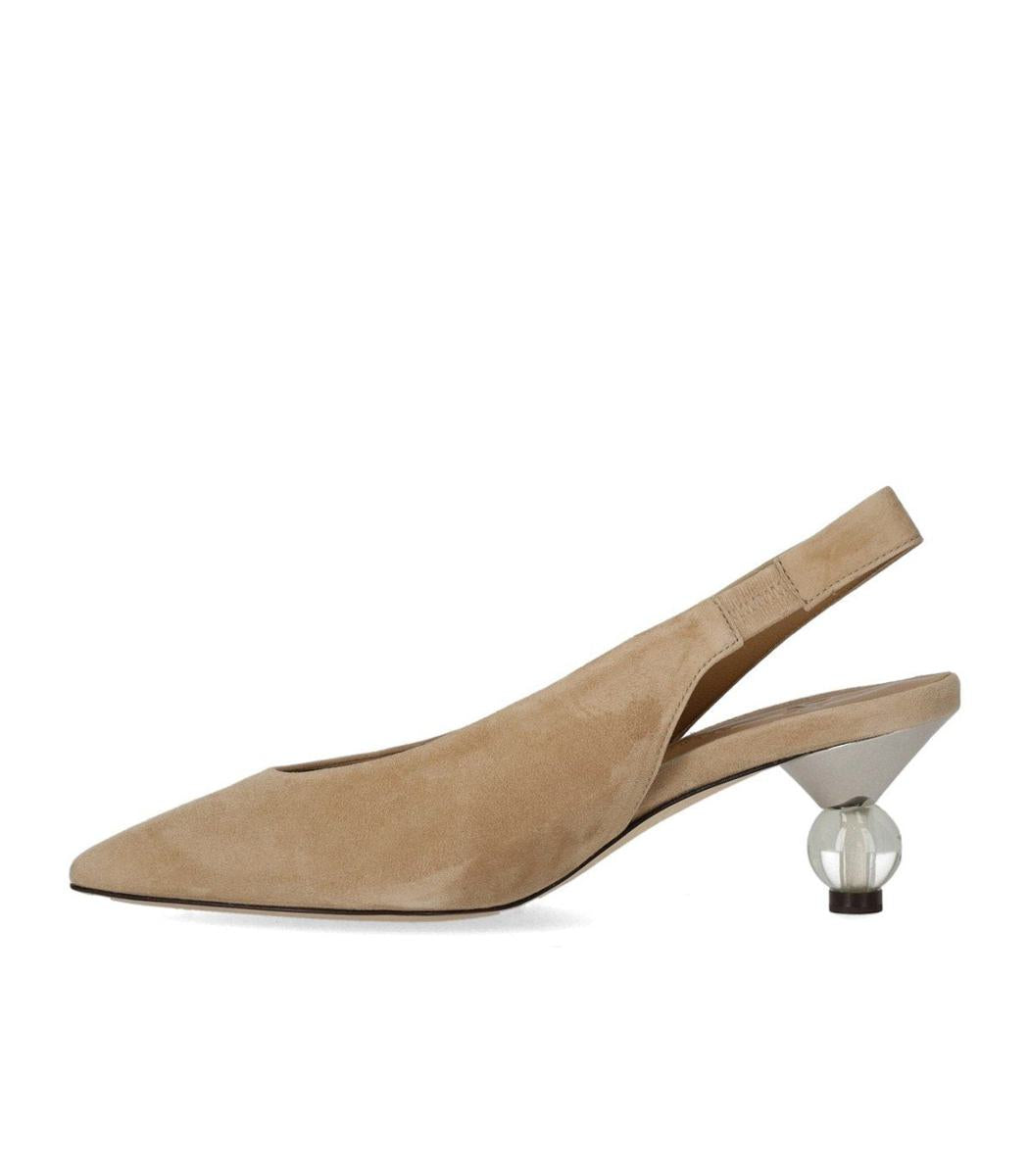 Weekend Max Mara Orma Beige Slingback Pumps