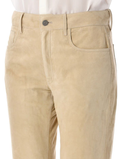 Ralph Lauren Mocka Läderbyxor