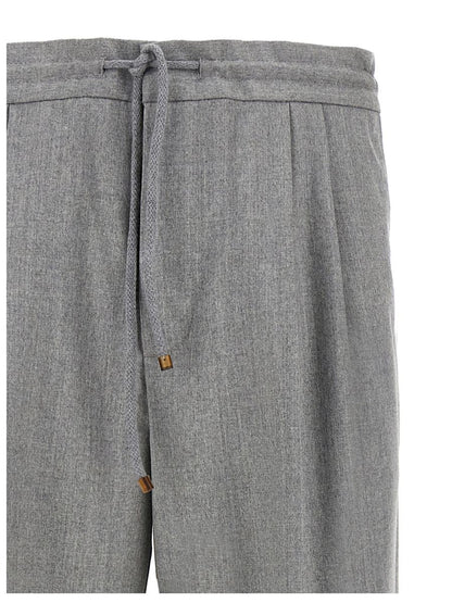 Brunello Cucinelli byxor med plissar framtill