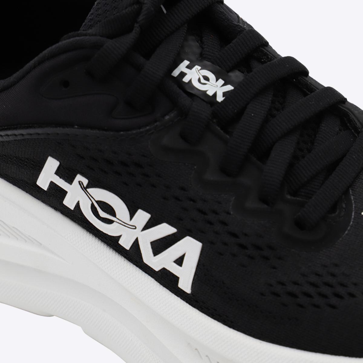 Hoka svarta och vita Bondi 9 sneakers
