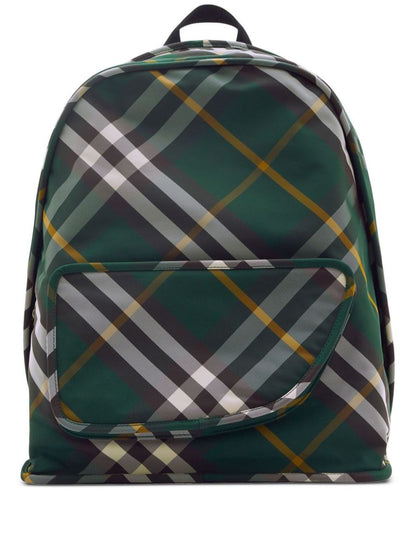Burberry Rutig Nylon Ryggsäck