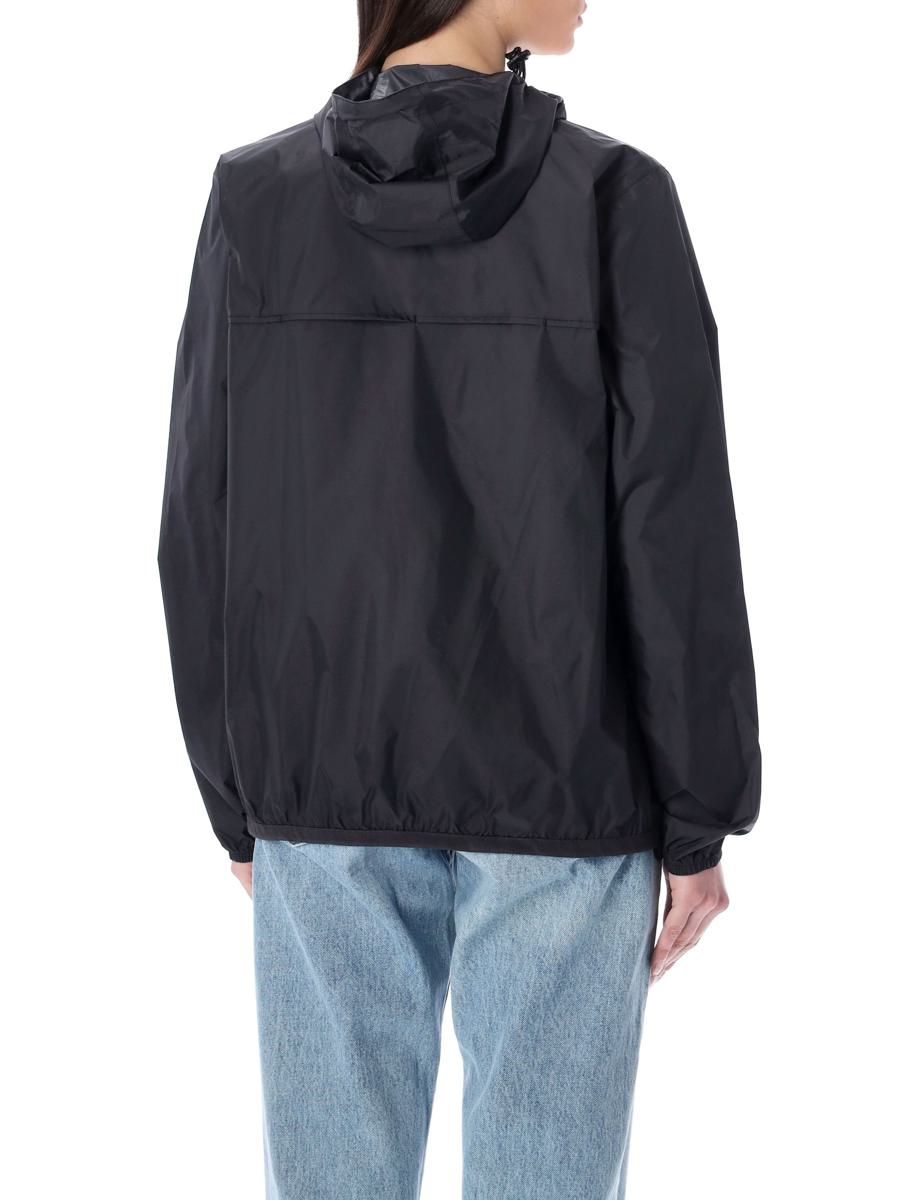 Comme Des Garçons Play Bicolor Vattentät Jacka med Dragkedja och Huva
