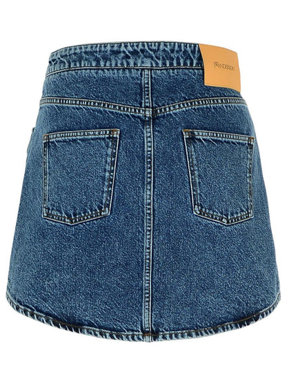 JW Anderson Blå Denim Minikjol