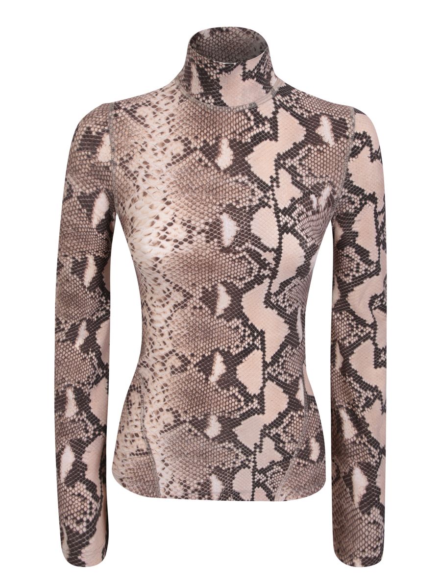 Stella McCartney Python Print Fluid Top