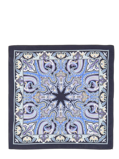 Etro Paisley sidennäsduk med ficka