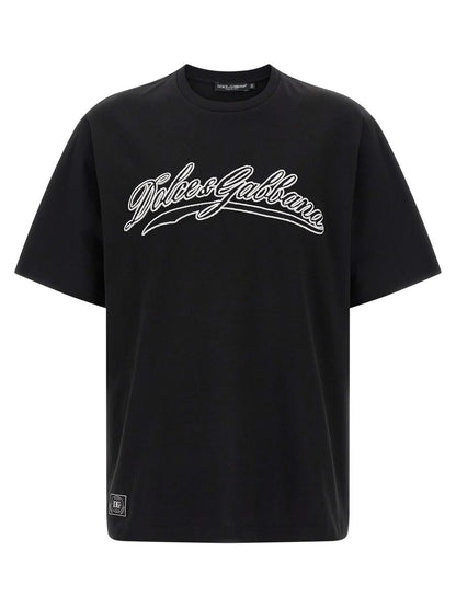 Dolce &amp; Gabbana t-shirt med broderad logotyp