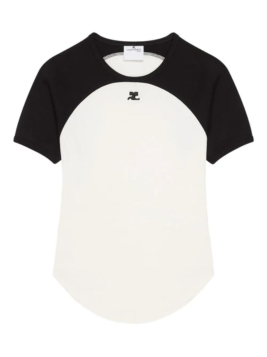 Courrèges Circle Contrast T-shirt Kläder