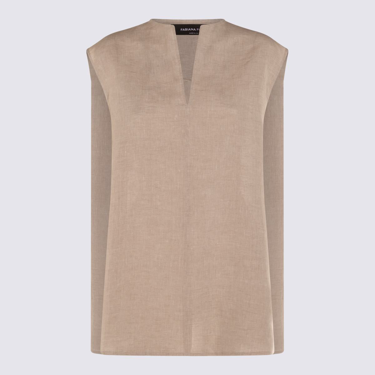 Fabiana Filippi Beige Linnetopp