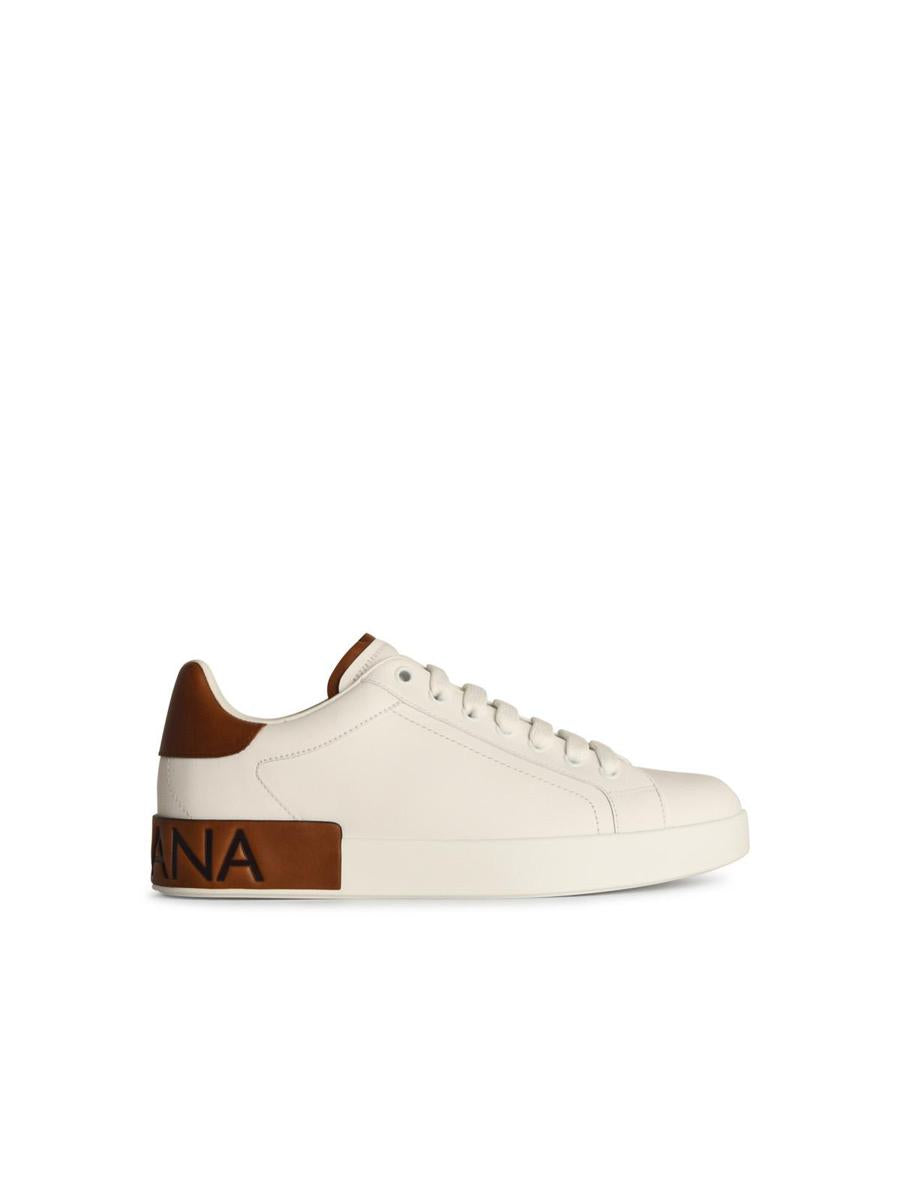 Dolce &amp; Gabbana 'Portofino' Vita Lädersneakers