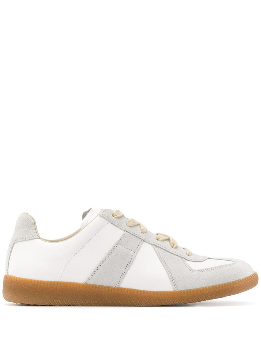 Maison Margiela Dam Bicolor Läder Replica Sneakers