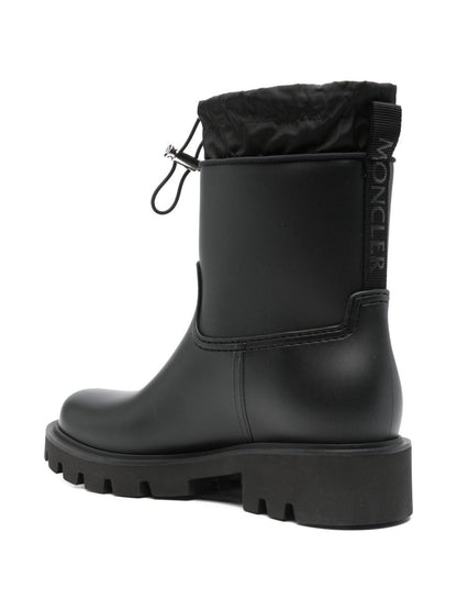 Moncler Svarta 'Kickstream' Gummistövlar