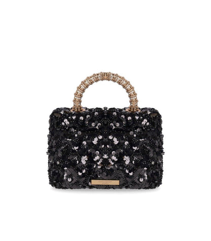 Kurt Geiger London Kensington Paillettes Mini Svart Handväska