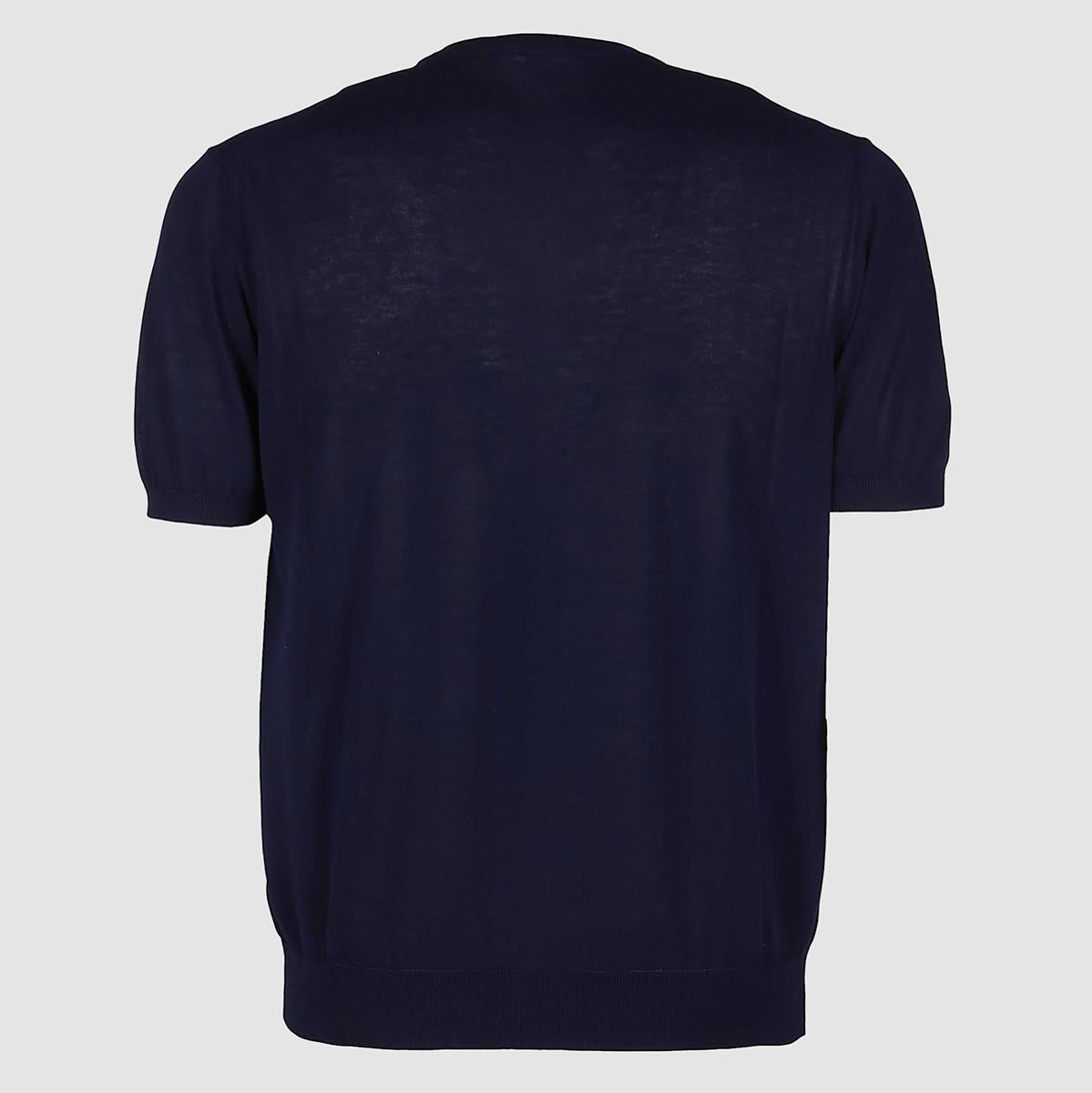 Malo Blå Bomulls-T-shirt