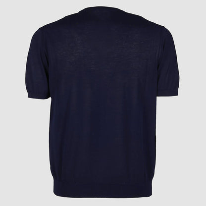 Malo Blå Bomulls-T-shirt