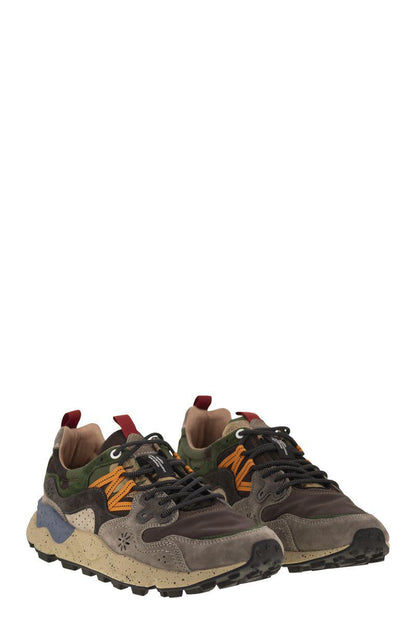 Flower Mountain Yamano 3 - Sneakers i mocka och tekniskt tyg