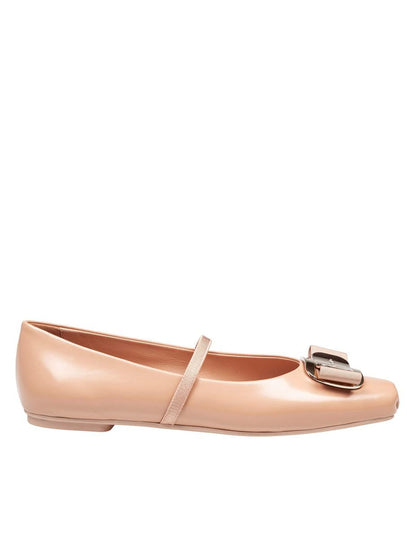 Salvatore Ferragamo mjuka ballerinaskor i läder
