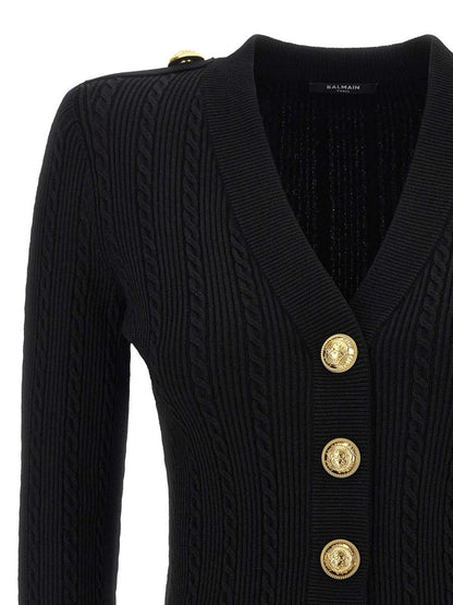 Balmain Twisted Stickad Kofta