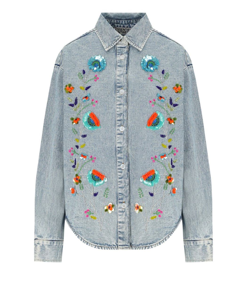 Essentiel Antwerp Icksonville jeansskjorta