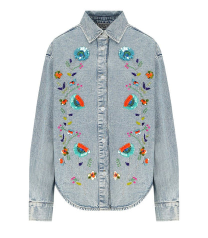 Essentiel Antwerp Icksonville jeansskjorta