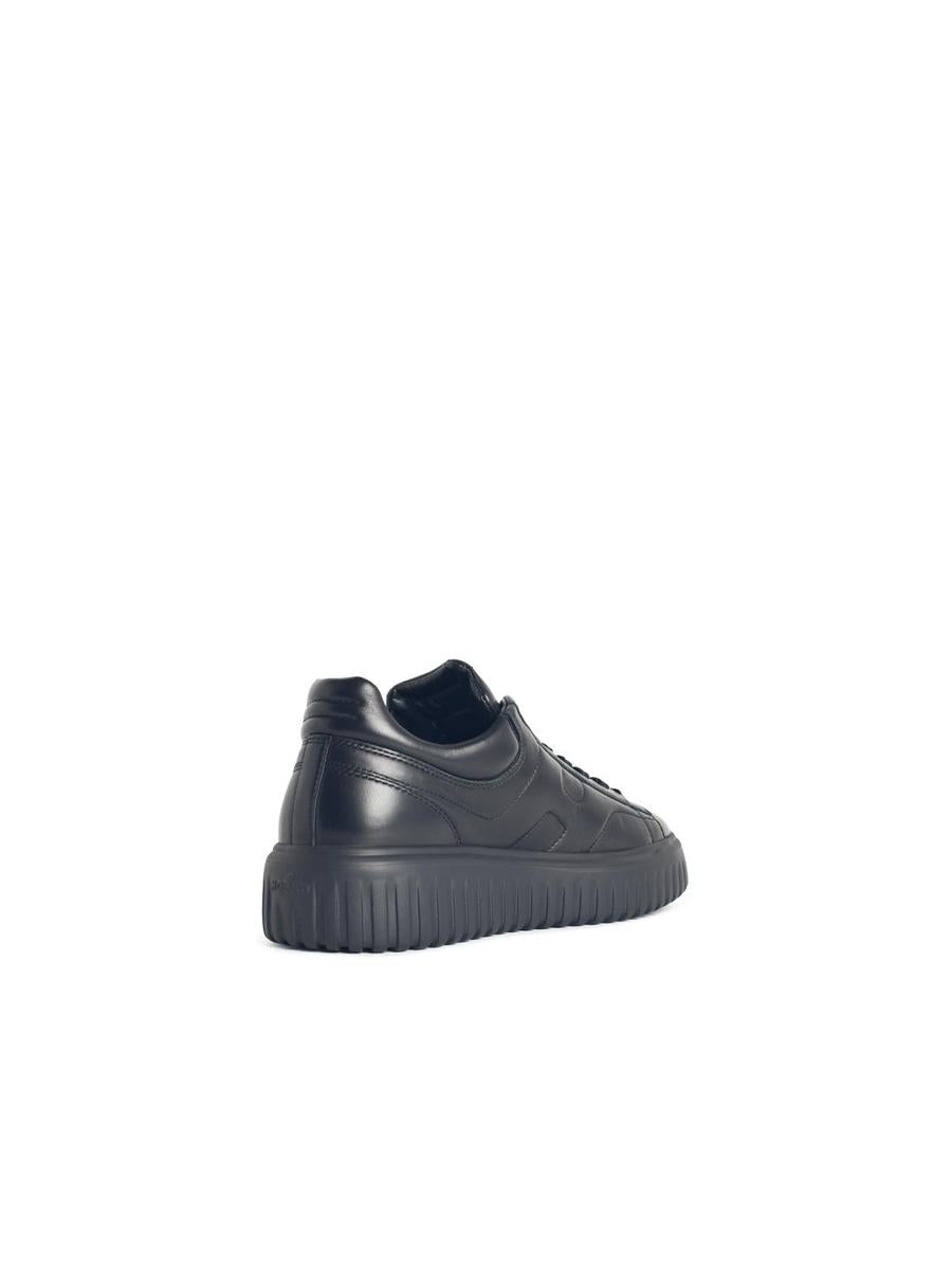 Hogan 'H-Stripes' svarta lädersneakers