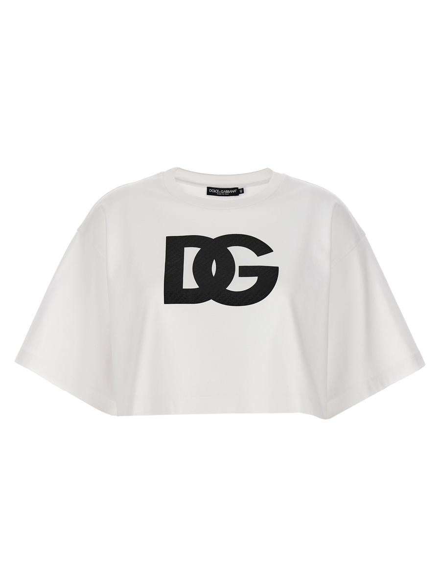 Dolce &amp; Gabbana-t-shirt med logotyp