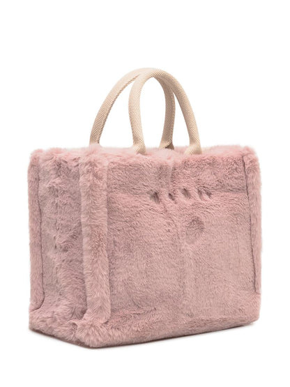 Marni Marni-väska i rosa fuskpäls