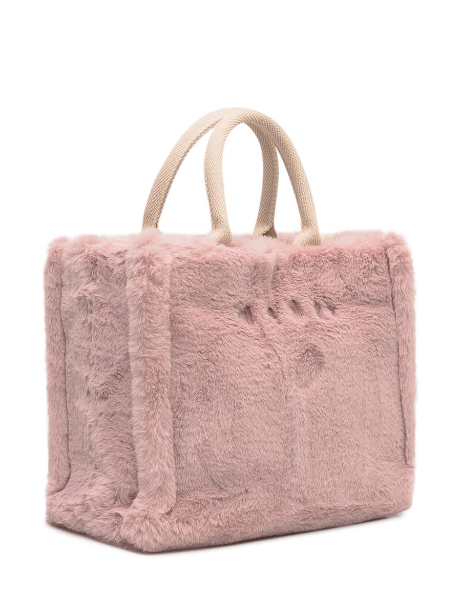 Marni Marni-väska i rosa fuskpäls