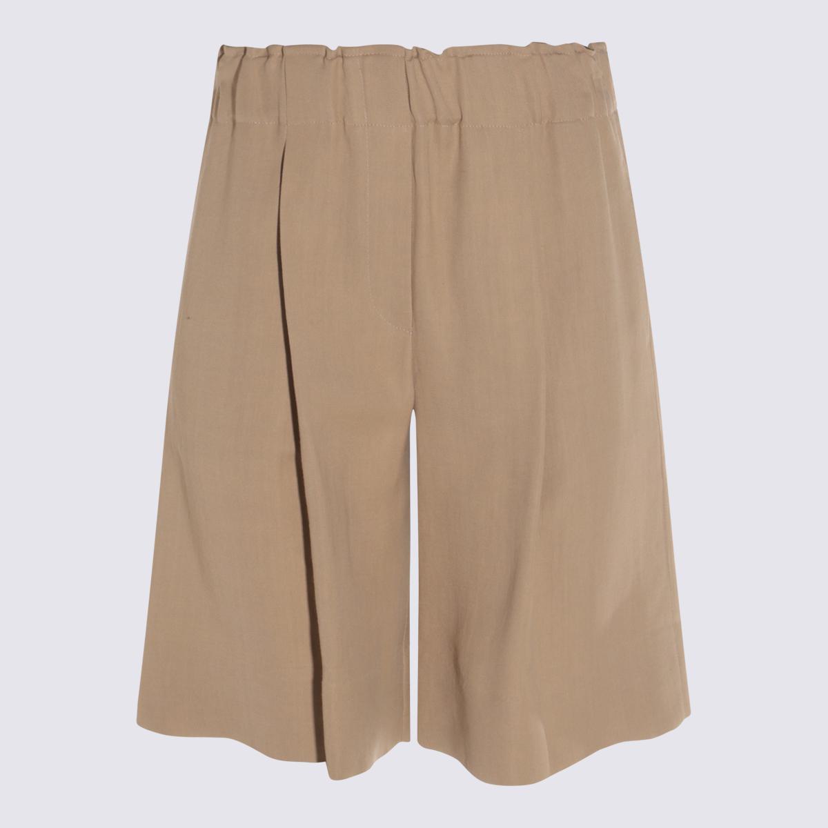 Antonelli Beige Linneshorts