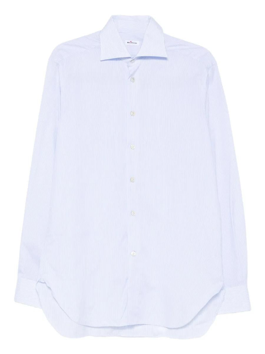 Kiton randig bomullsskjorta