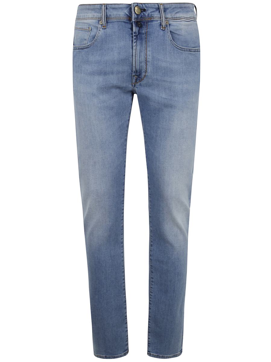 Incotex Blå Division 5-fickors denim stretchkläder