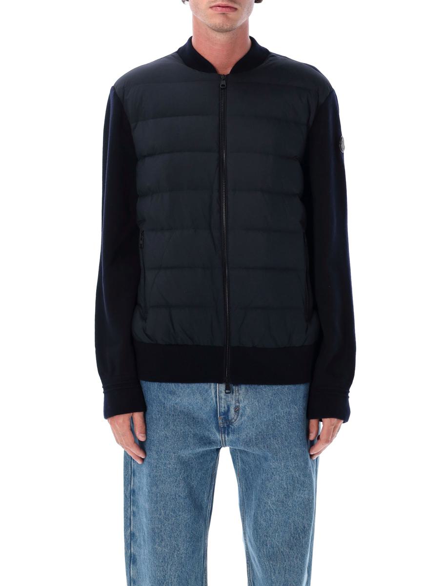 Moncler Ullkofta Med Vadderad Framsida