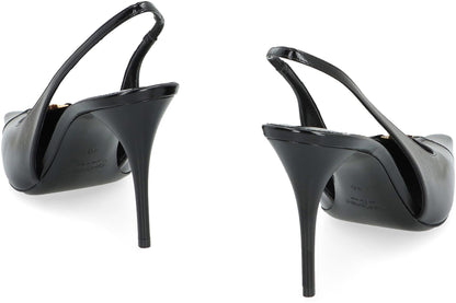 Saint Laurent Babylone Breteuil Läder Slingback Pumps