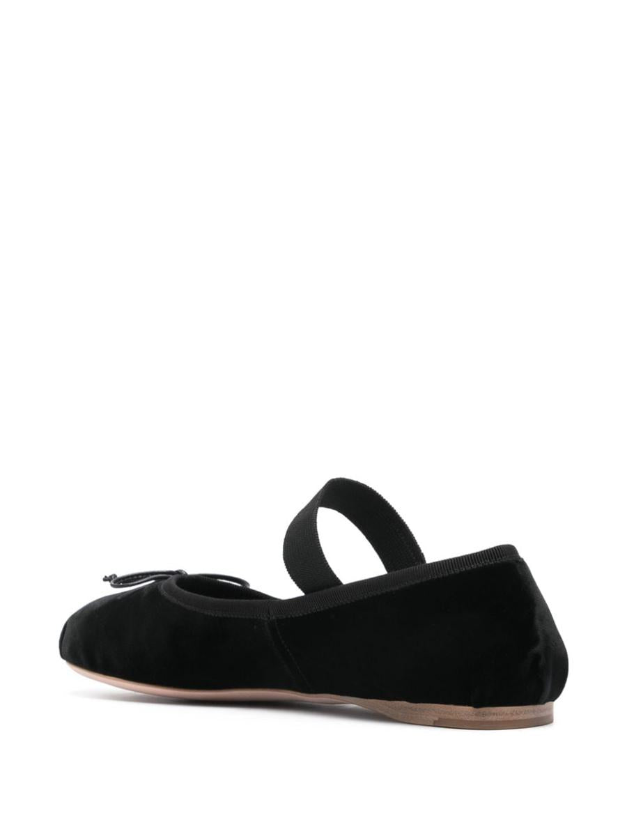 Miu Miu sammetsballerinaskor