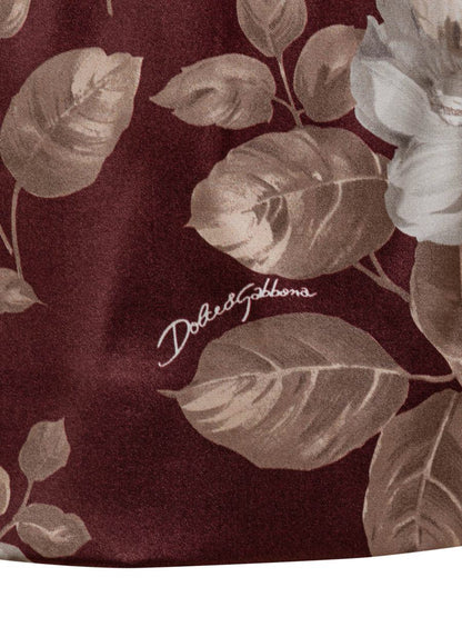 Dolce &amp; Gabbana Dolce &amp; Gabbana Blommig Klänning Med Rak Halsringning