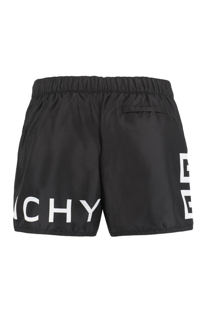 Givenchy badshorts med logotyptryck