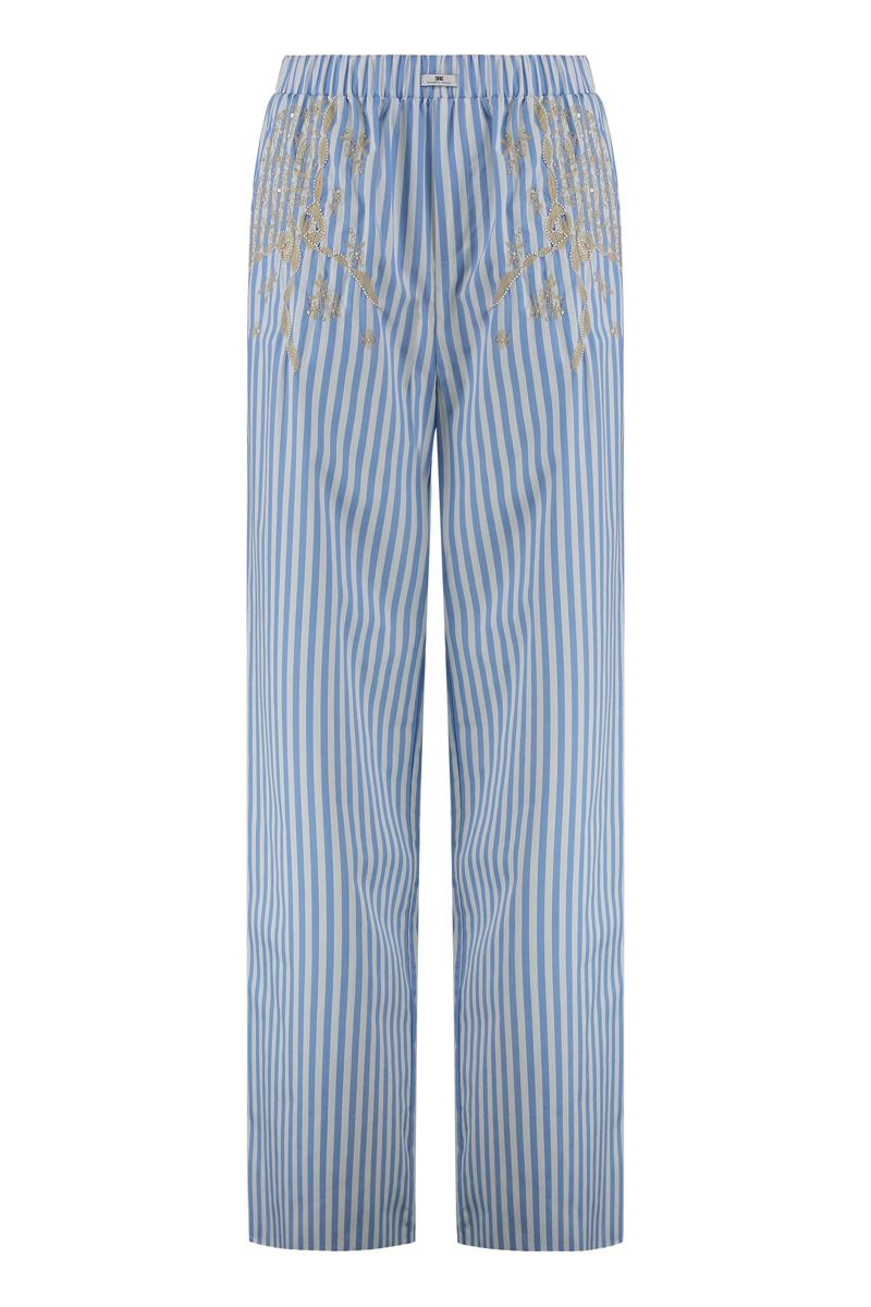 Elisabetta Franchi Poplin bomullsbyxa