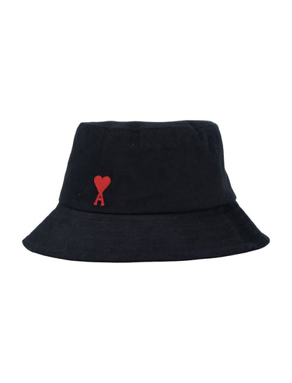 AMI Paris De Coeur Embroidery Bucket Hat
