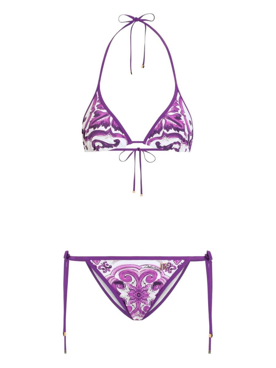 Dolce &amp; Gabbana Maiolica Print Bikini Set