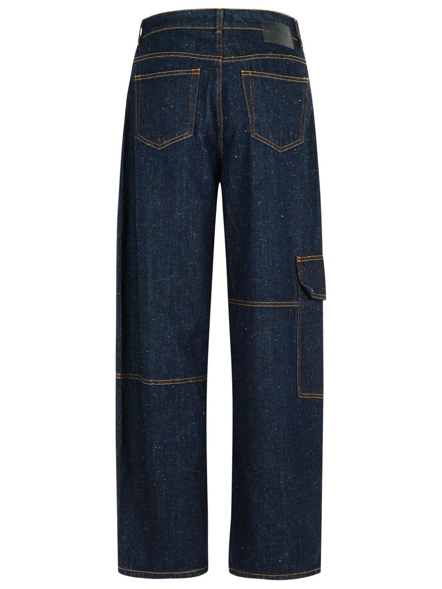 Ganni Marinblå Bomullsjeans