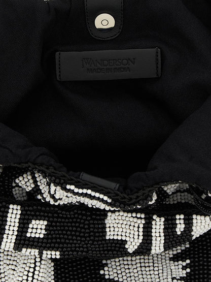 JW Anderson Mini-shoppingväska med pärlor