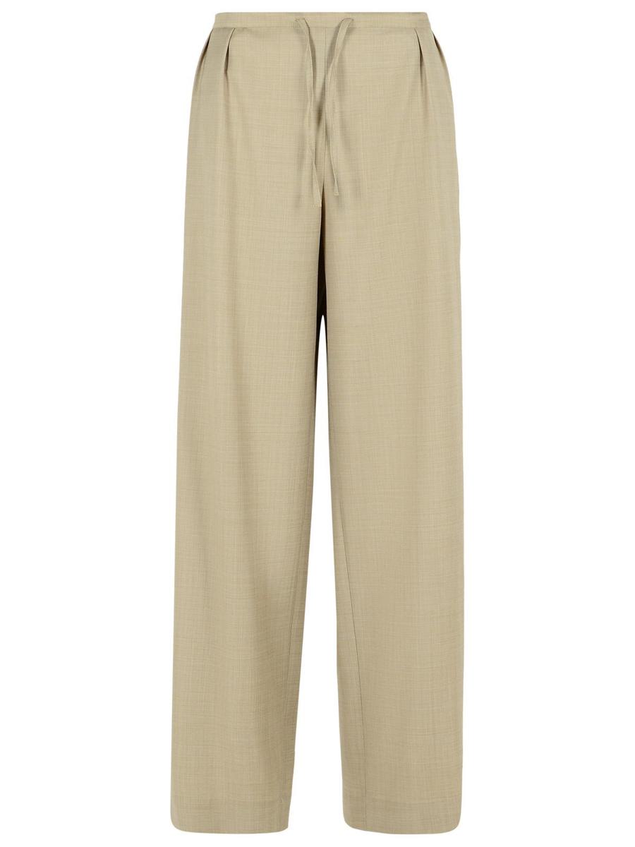 Loulou Studio 'Cove' Beige Byxor i Virgin Wool