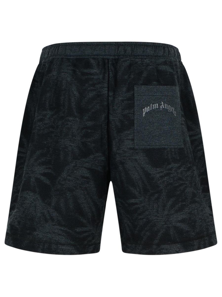 Palm Angels Svarta Bomullsbermudashorts