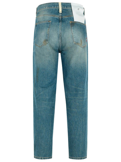 Amish ljusblå bomullsjeans